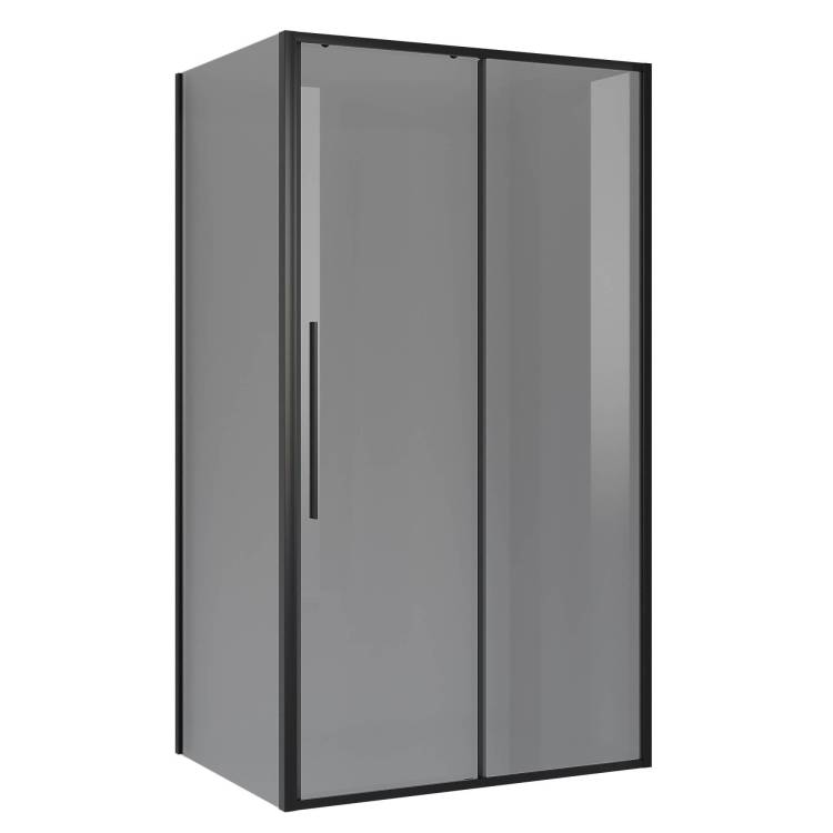 Душевой уголок Niagara Nova NG-85-12TB-TB90-34 профиль черный матовый, стекло тонированное, 120x90x195