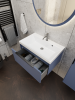 Тумба с раковиной La Fenice Simpla Blu Grigio NFNC-01-SIM-BG-60-3-60 синяя матовая, 60 см фото 5