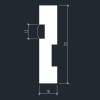 Плинтус Evrowood PN 021 led 200x1.6x7 фото 2