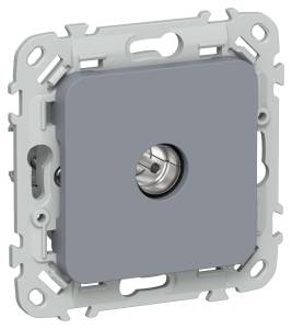 ТВ-розетка оконечная тип M IEK Flite FI-A13-O-K35 маренго