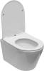 Унитаз подвесной Creto Logan L6 1005-001-L6W безободковый, сиденье микролифт, белый фото 6