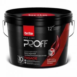 Краска фасадная силиконизированная Brite Professional база А 2.7 л