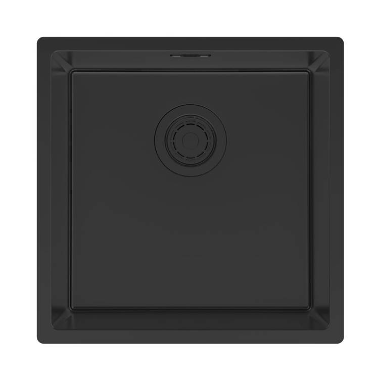 Мойка кухонная Paulmark Lassan 44 Uni LA44-MBN Матовый Черный, 44x44