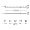 Светодиодная лента Gauss 6W/m 60LED/m 2835SMD теплый белый 5M BT013 фото 2