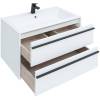 Тумба с раковиной Aquanet Lino 90 271949 подвесная, белый матовый фото 4