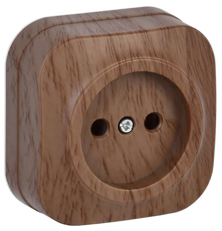 Розетка 1-местная IEK Glory ERH10-K24-10 дуб
