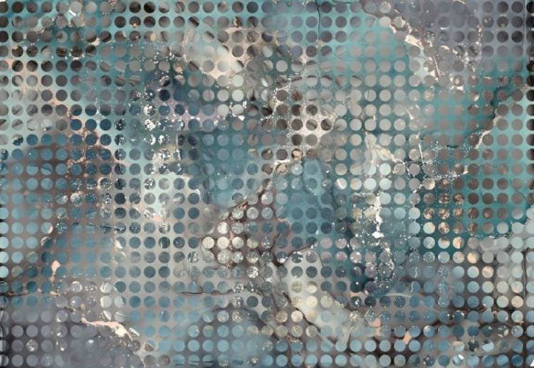 3D Фотообои Artegrafico «Малахитовая мозаика в зеленых тонах» IN-006 песок