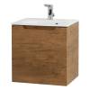 Тумба с раковиной Belbagno Etna ETNA-500-1A-SO-RN-P-R 49.6x39.2x50 Rovere Nature подвесная с одной распашной дверцей, с одной полкой, правосторонняя фото 3