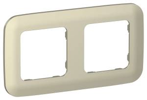 Рамка 2-постовая IEK Flite FI-M22-31-20-K37 шампань