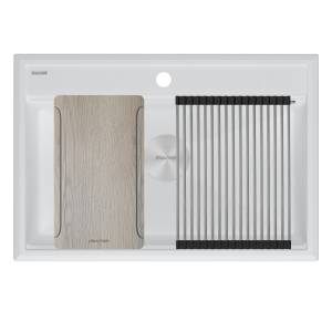 Мойка кухонная Paulmark Stepia-Multi Sink 80 PM187551-WH белый, 51x75