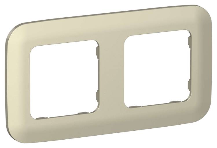 Рамка 2-постовая IEK Flite FI-M22-31-20-K37 шампань