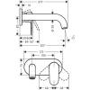 Смеситель для раковины Hansgrohe Vernis 71576670 черный фото 2
