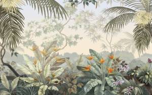 3D Фотообои Artegrafico «Тропический цветник» TP-021 песок