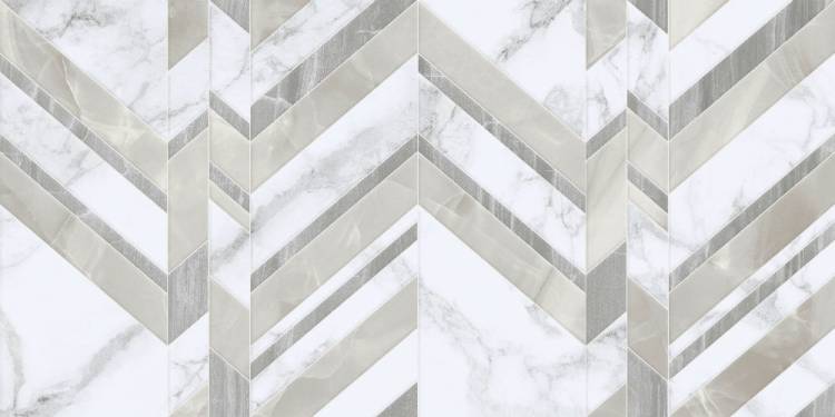 Керамическая плитка Golden Tile Marmo Bianco G70151 Chevron 30x60