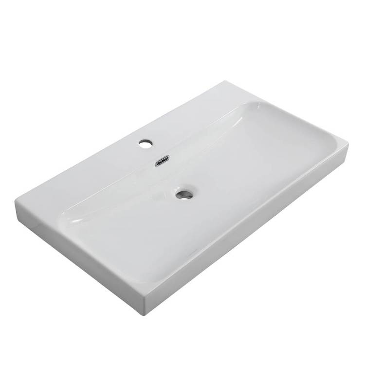 Раковина BelBagno Marino-Cer BB-8078-80 белый глянцевый, 81x46