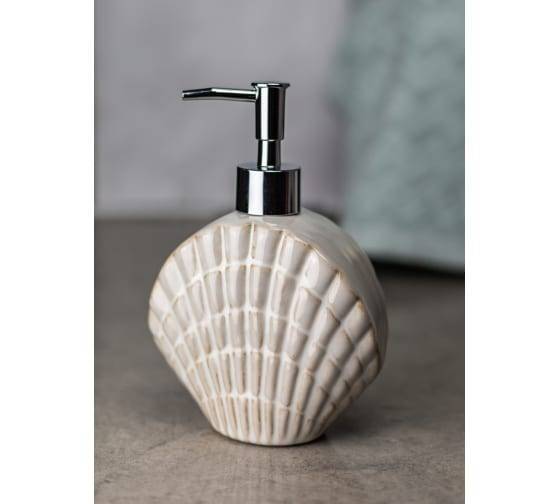 Дозатор для жидкого мыла Bath Plus Shell W-CE3027AA-LD бежевый