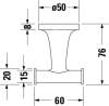 Крючок Duravit Starck T 0099301000 двойной, хром фото 3
