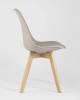 Набор из 4 стульев Stool Group Frankfurt Y863 beige X4 бежевый, деревянные ножки фото 4
