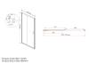 Душевая дверь в нишу Vincea Garda VDS-1G125CLB 1250x1900, профиль черный, стекло прозрачное фото 5