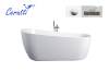 Акриловая ванна Cerutti Spa Viva CT9127 белая, 170x75 фото 4