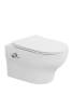 Унитаз подвесной Boheme Fiore 978-SET-2-W с функцией биде, с крышкой-сиденьем, белый глянец