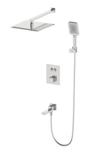 Душевой комплект Wonzon & Woghand WW-88929003-BN с термостатом, встраиваемый, никель