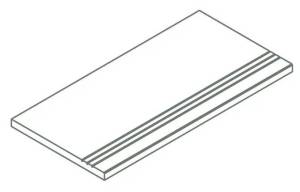 Ступень Italon Фоссил X2 620090001446 Блэк бортик грип 30x120