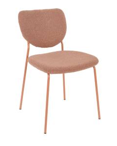 Стул Stool Group Gigi DRC-9155-B URL426-5 Dark Red-1 коричневый, розовые ножки