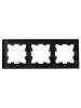 Рамка 3-постовая IEK Brite BR-M32-G-K02 черный фото 3