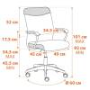 Кресло компьютерное Tetchair Fly 20538 серый/черный фото 13