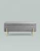 Банкетка-сундук Stool Group Болейн 20A544VF-MOMO-38 с ящиком, велюр серый 110x42 фото 2