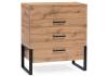 Комод Woodville Iris 406521 дуб вотан, черный муар