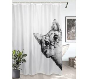 Штора для ванной Bath Plus akch-21326 с кольцами, 180x200, белый