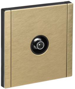 ТВ-розетка проходная IEK Forte&Piano FP-A10-P-M-K37 шампань