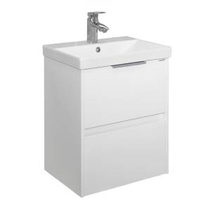 Тумба с раковиной Comforty Селенга-50 00-00022684CF белый глянец
