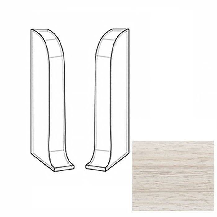 Заглушки LinePlast Клен Белый L064 58 мм (пара)