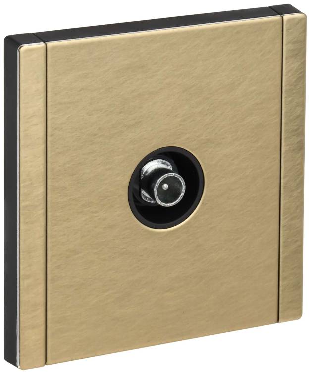 ТВ-розетка проходная IEK Forte&Piano FP-A10-P-M-K37 шампань