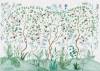 Бесшовные Eco обои Ortograf Chinoiserie 33958 Pomegranate grove Жемчуг ОЕ-Р3