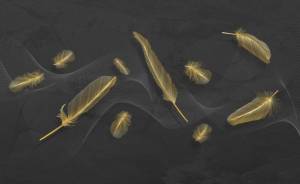 3D Фотообои Artegrafico «Невесомый поток на графитовом фоне» PL-074 канвас