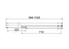 Душевая дверь в нишу Vincea Extenza (Экстенза) VDP-4EX9010CLGM профиль вороненая сталь, стекло прозрачное, 100x195 фото 4