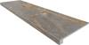 Ступень Ametis by Estima Intense 70533 Set/Steptrade/IN01_NS/33x120/Riser/IN01_NS/14,5x120 Grey неполированная с бортиком 33x120 + Подступенок 14.5x120