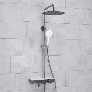 Душевой комплект Wasserkraft A113.116.155.CH Thermo с термостатическим смесителем, хром