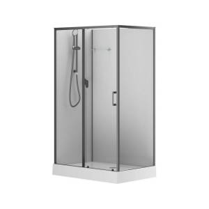 Душевая кабина Aquanet Passion EVO 282012 левая, профиль черный, 1200x800
