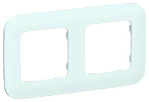 Рамка 2-постовая IEK Flite FI-M22-31-20-K94 холодный лед