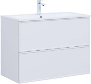 Тумба с раковиной Aquanet Арт 00313256 90 белый матовый
