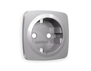 Лицевая панель для электрической розетки с заземлением Ambrella Volt Omega OP5060