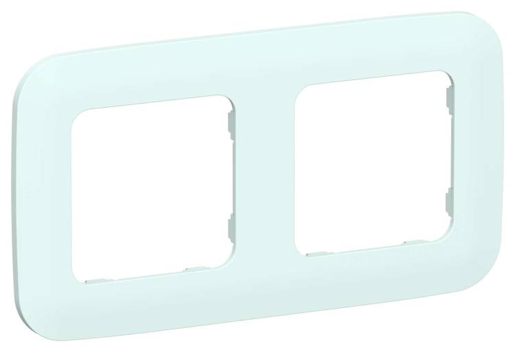 Рамка 2-постовая IEK Flite FI-M22-31-20-K94 холодный лед