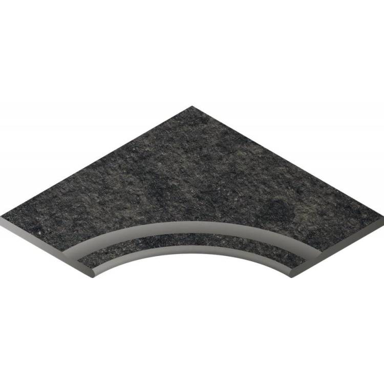 Бортик Italon Рум X2 620090000662 Блэк С Выемкой Угловой Закругленный 30 60x60