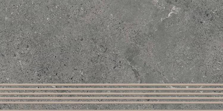 Ступень Paradyz Authority Graphite Stopnica Prosta Nacinana MAT. 29.8x59.8