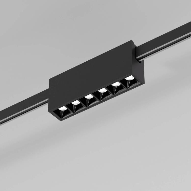 Трековый линейный светодиодный светильник Elektrostandard Esthetic Magnetic 85120/01 6W 3000K черный
